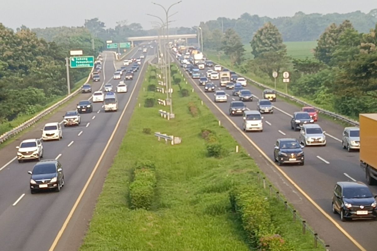 Pada H+1 Lebaran,Diprediksi Besok Mulai Ramai Arus Balik di Tol Cipali Belum Terasa